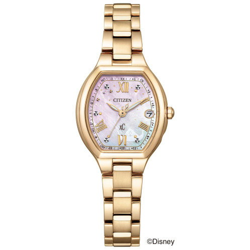 シチズン "クロスシー" トノーフェイス ステンレスベルト ローズゴールドカラー 電波ソーラーウォッチ シチズン "クロスシー" トノーフェイス ステンレスベルト ローズゴールドカラー 電波ソーラーウォッチ