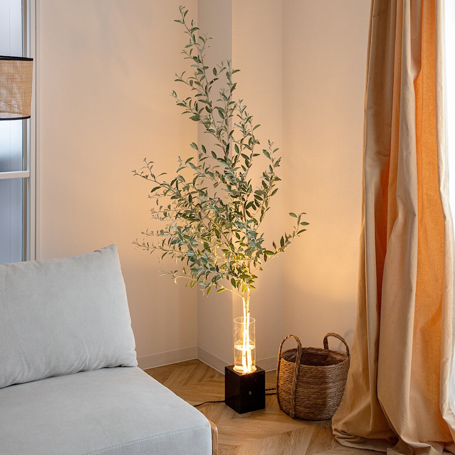 グラムエイト ルミナストーン フラワーベースランプ リモコン付