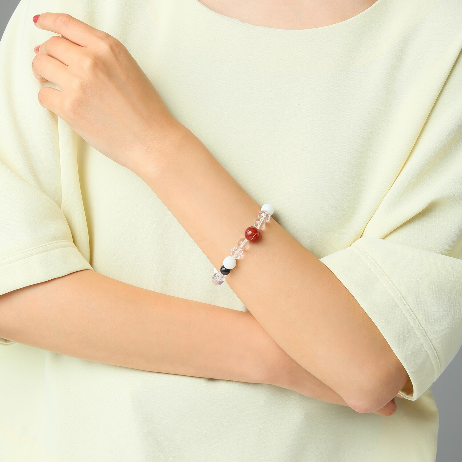 貴煌 マルチジェム “初夢” （一富士二鷹三茄子） イラスティック ブレスレット