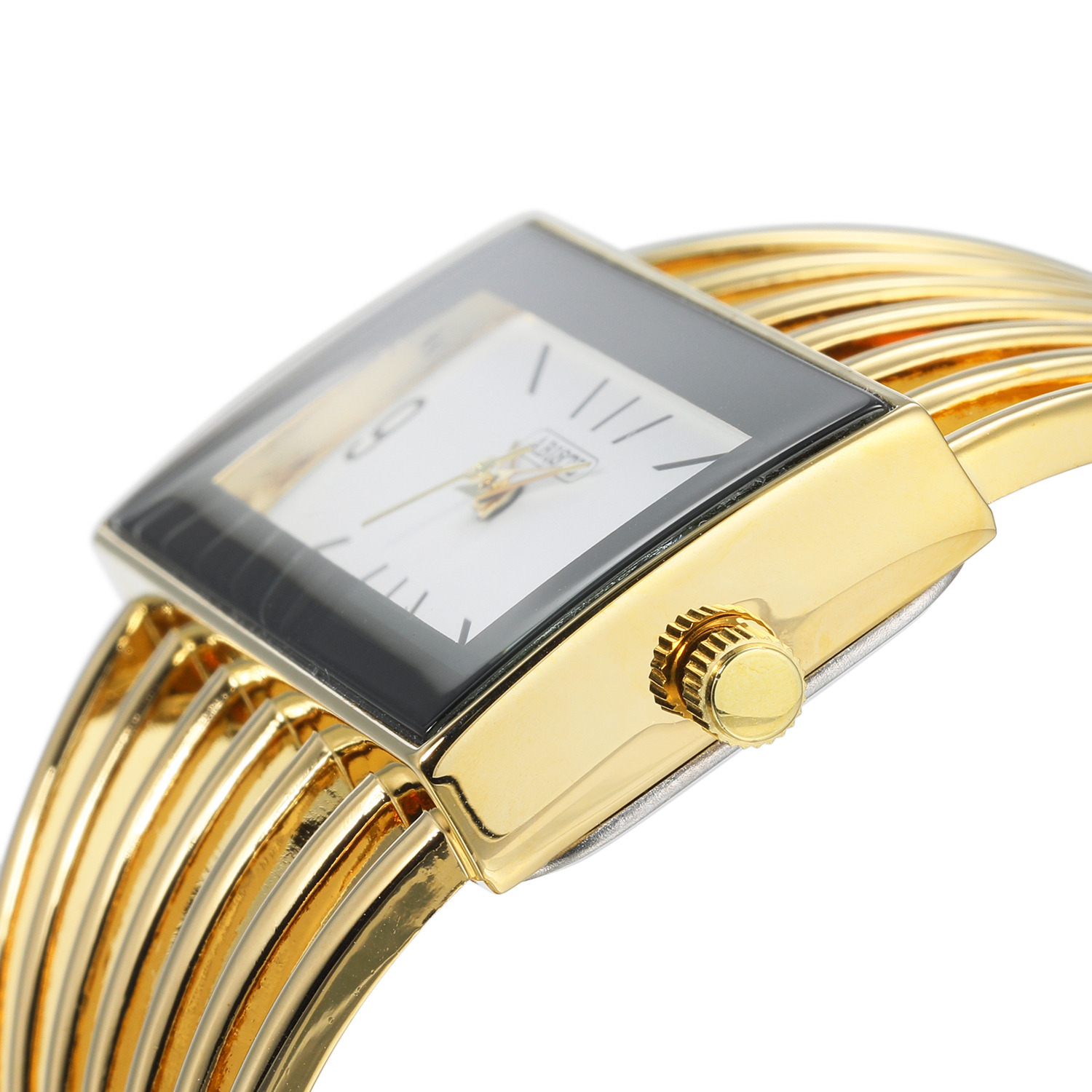 アビステ ウォッチ＆アクセサリーズ スクエアフェイス バングルウォッチ