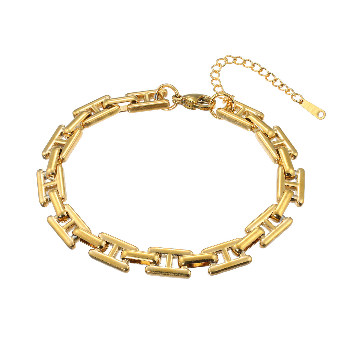 アビステ ウォッチ＆アクセサリーズ ステンレス リンク チェーンブレスレット