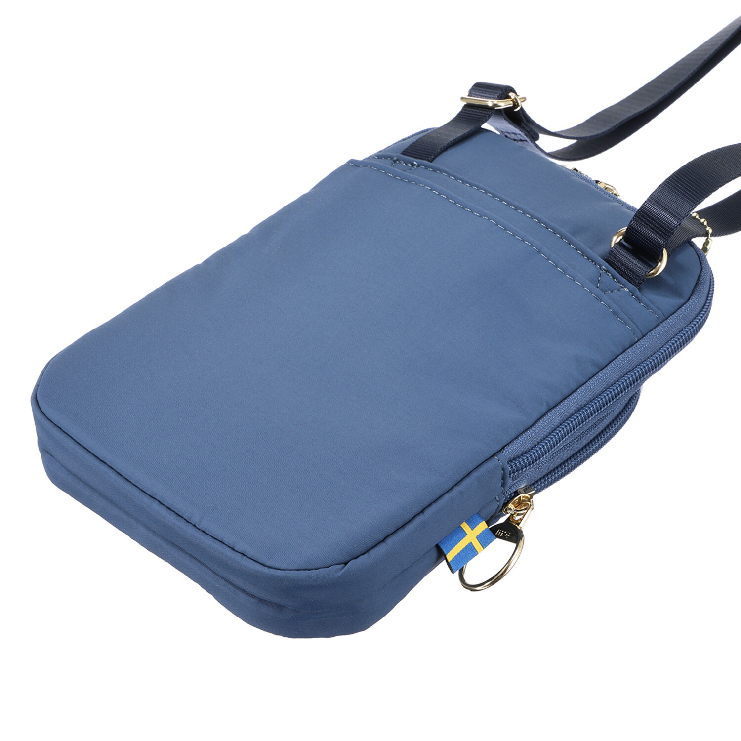 モズ エルクデザインチャーム付 はっ水ナイロン 超軽量ポシェット