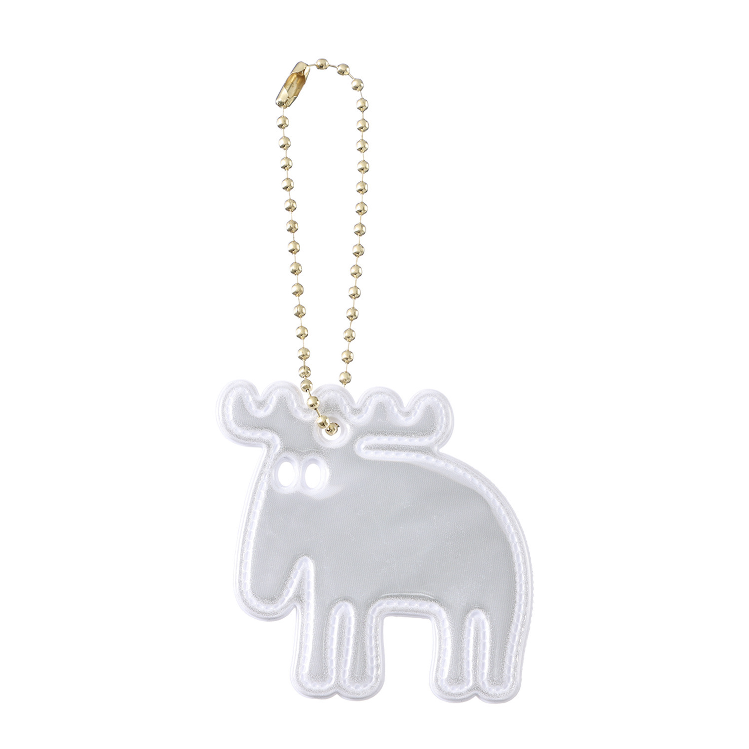 モズ エルクデザインチャーム付 はっ水ナイロン 超軽量ポシェット