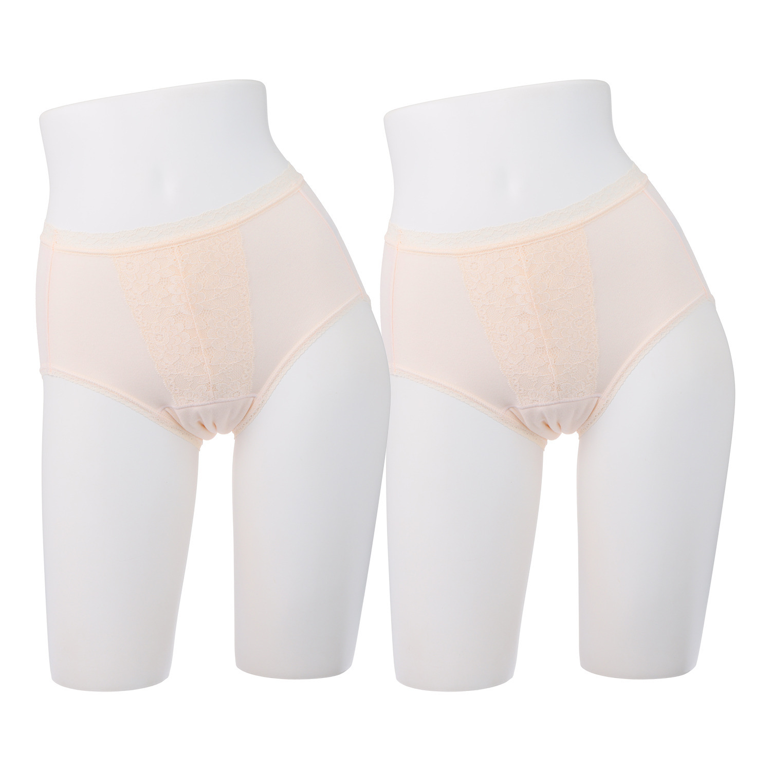 グレイスウェア 日本製 東洋紡ディスメル使用 吸水・消臭 綿混ショーツ 同色２枚セット