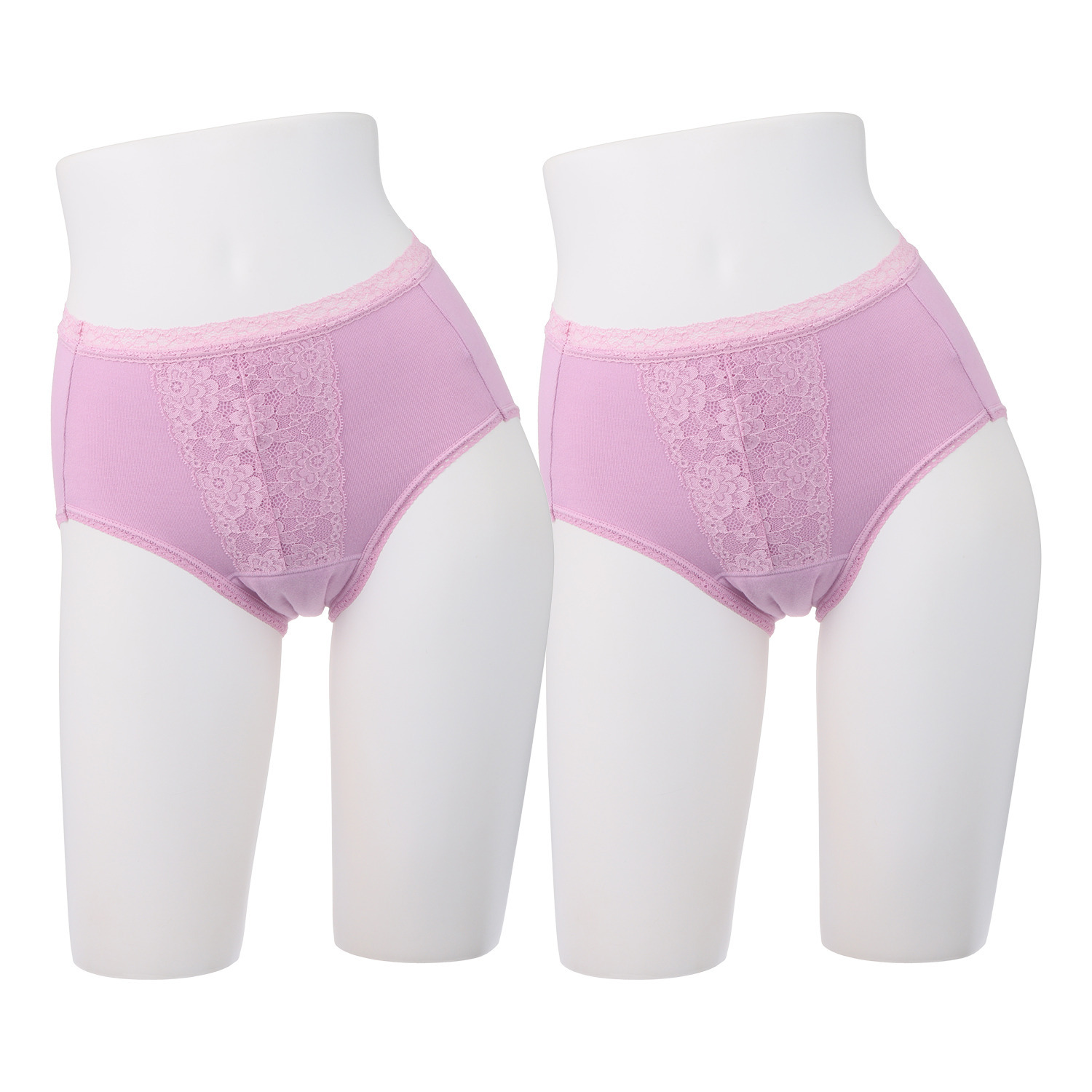 グレイスウェア 日本製 東洋紡ディスメル使用 吸水・消臭 綿混ショーツ 同色２枚セット