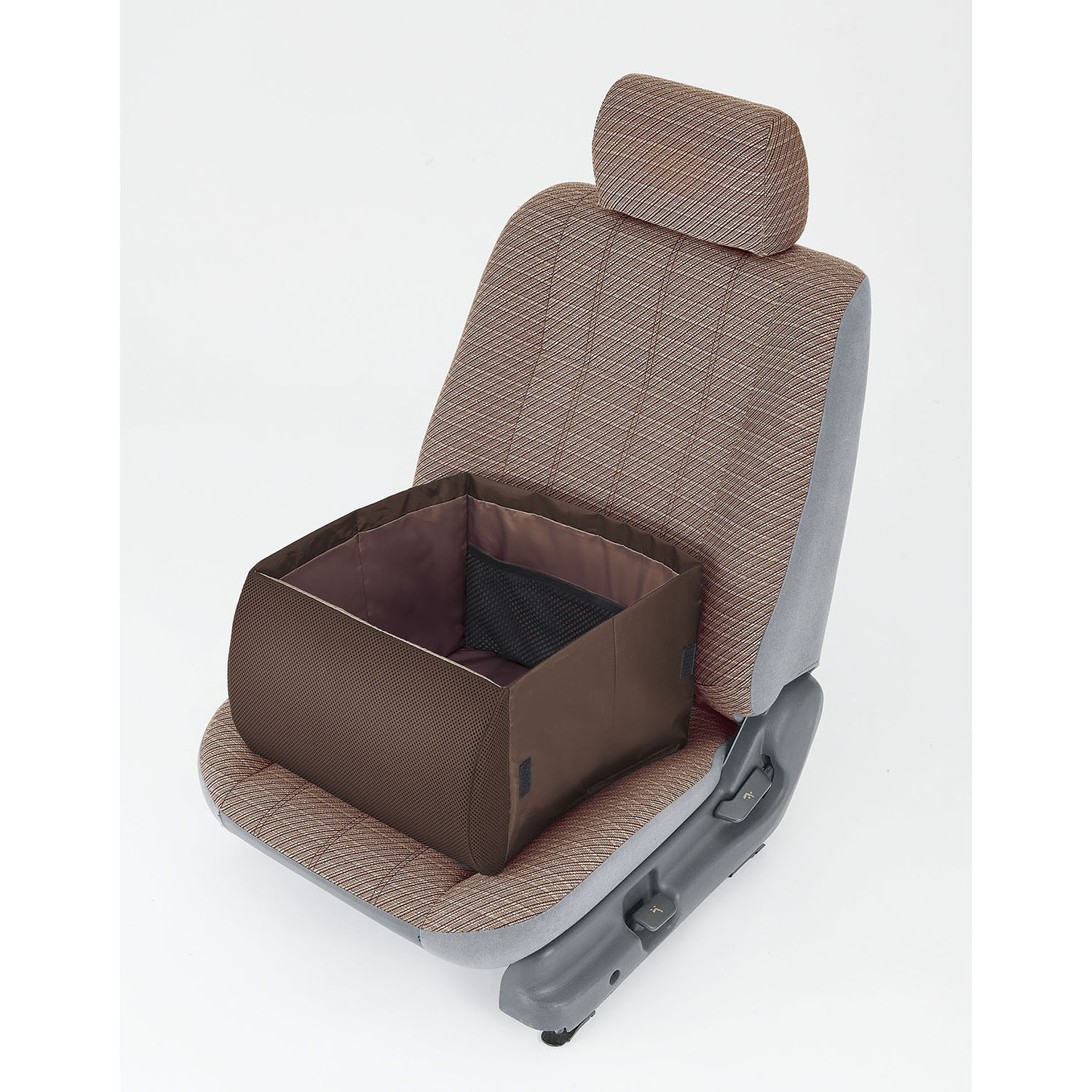 たたんで腰クッション！ 広げて収納ボックスに！ 荷物の転落防止！ シートボックス 腰クッション