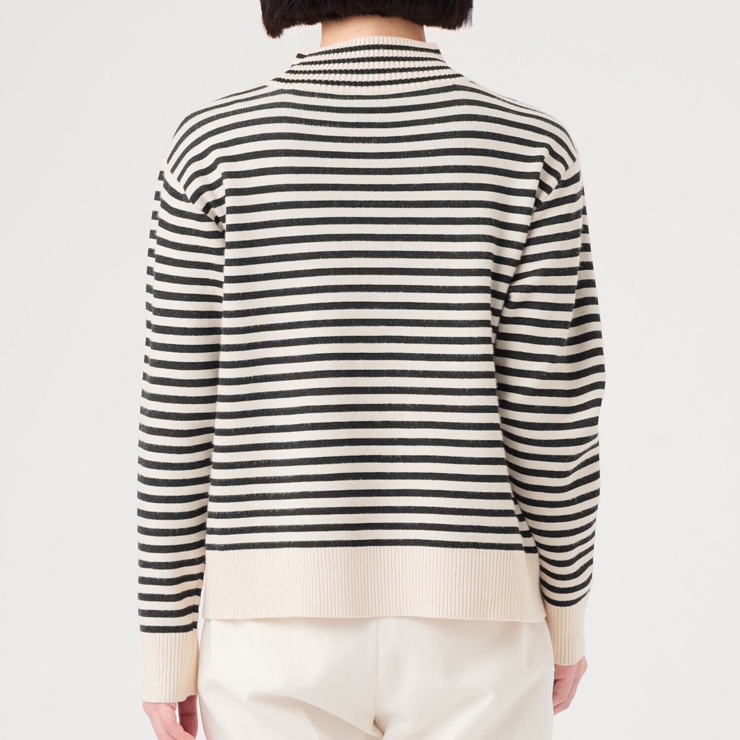 アリュメット もちもちニット ボーダープルオーバー