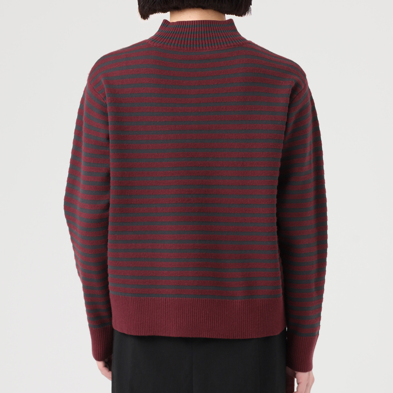 アリュメット もちもちニット ボーダープルオーバー