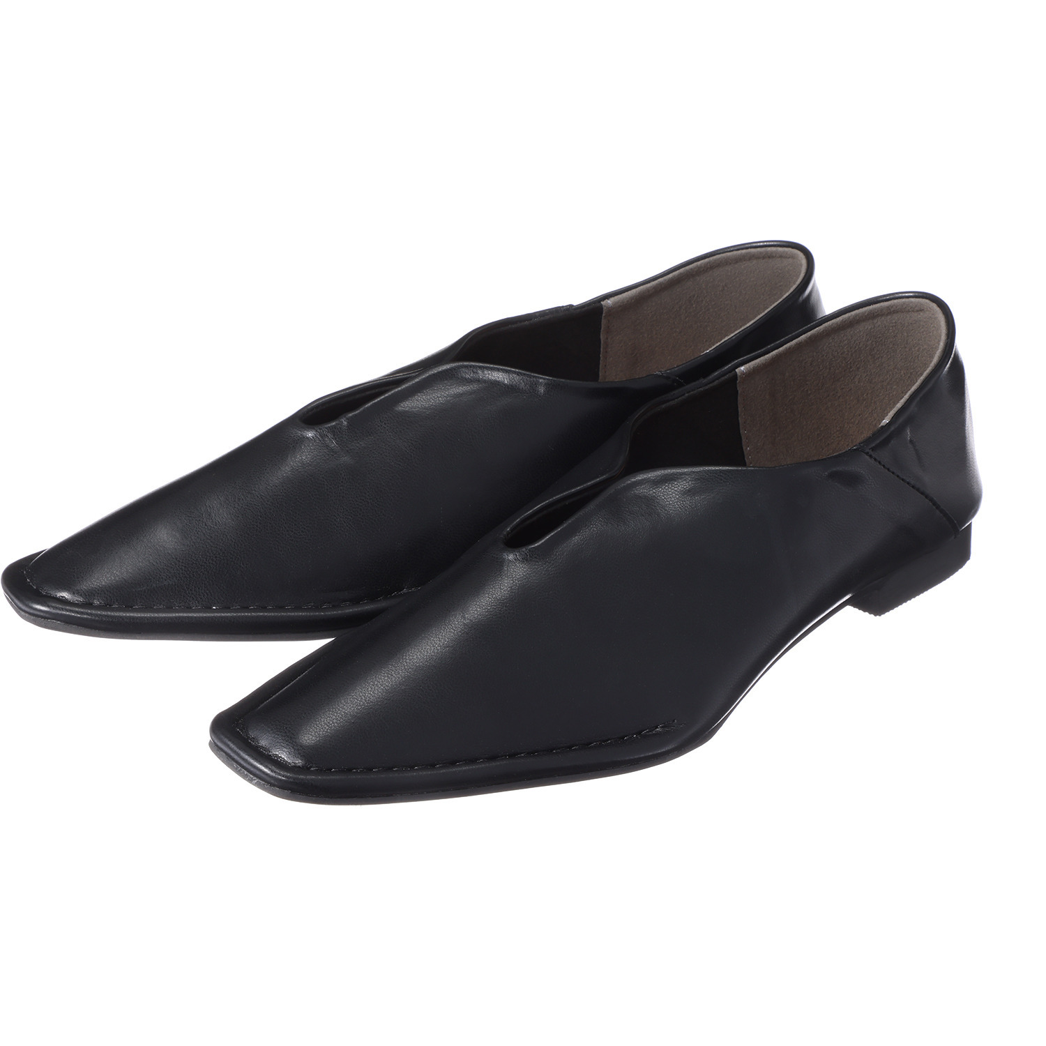 アミアミ ２ウェイ アウトステッチパンプス