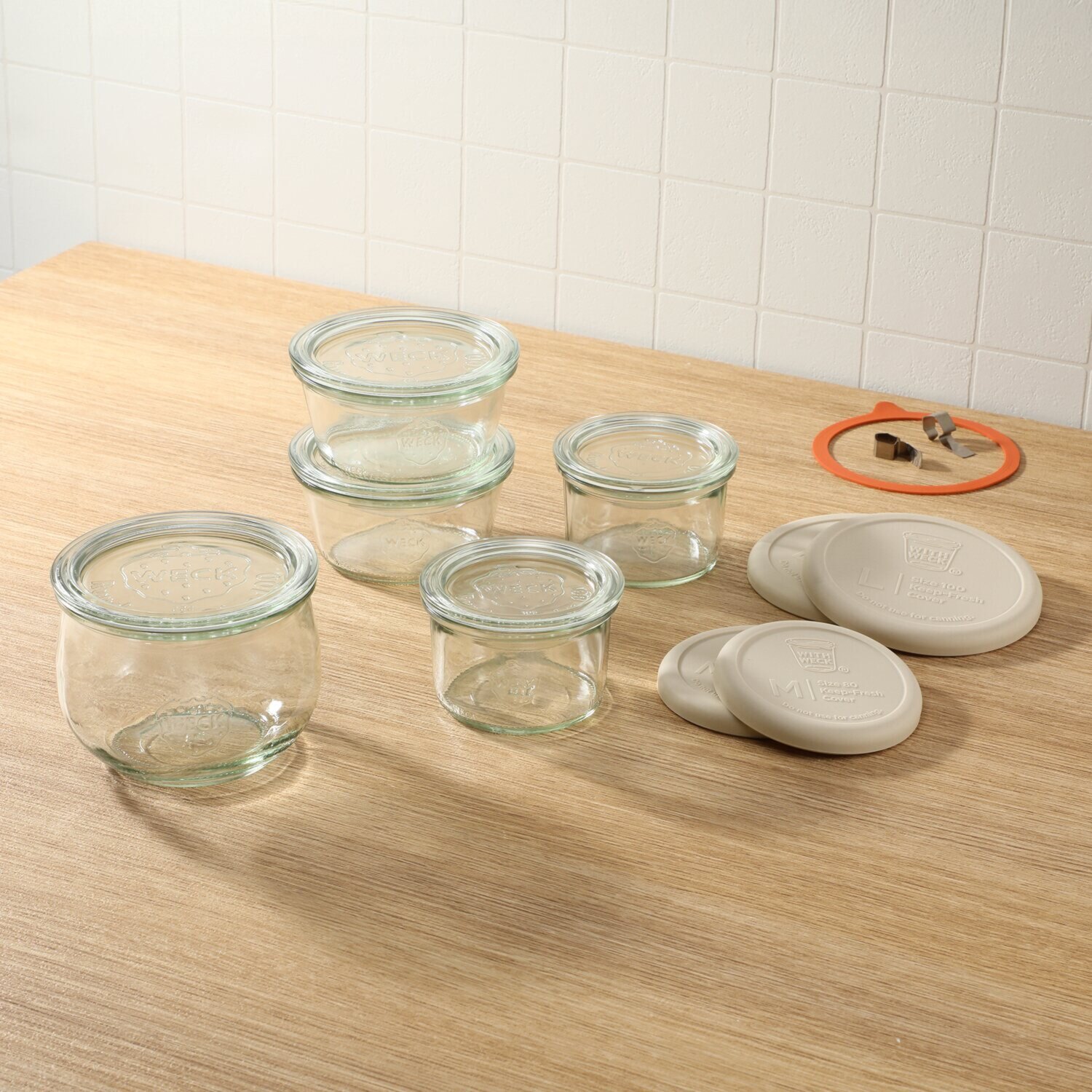 創業１９００年！ １００年以上愛される ドイツ製ガラス保存容器 ＷＥＣＫ ガラスキャニスター スターターセット