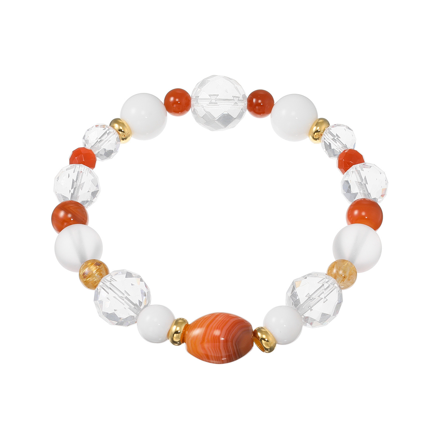 貴煌 開運祈願！ 天然水晶＆マルチジェム イラスティック ブレスレット