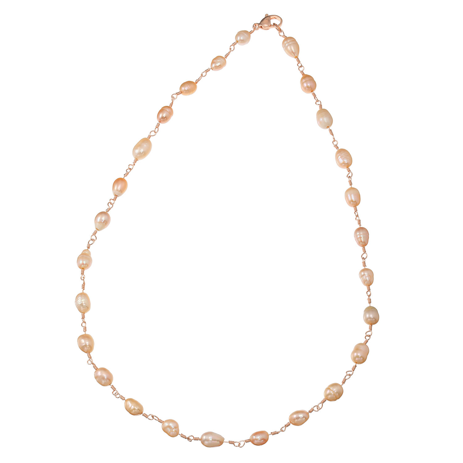 カリーナ・ペルラ 毎日を彩る ジュエリー３点セット！ 淡水パールネックレス＆ ステンレスネックレス＆ アジャスター付マグネット 〜リエゾン　トリニティ〜