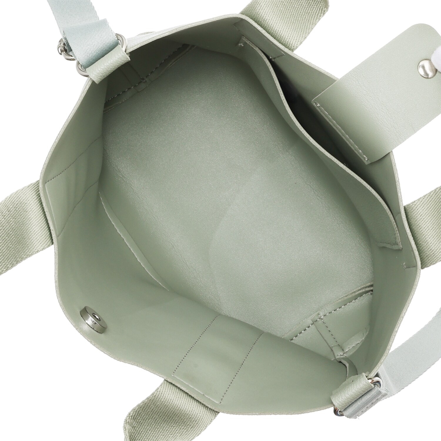 ラルジュ ショルダーストラップ付 フェイクレザー デザインハンドルバッグ