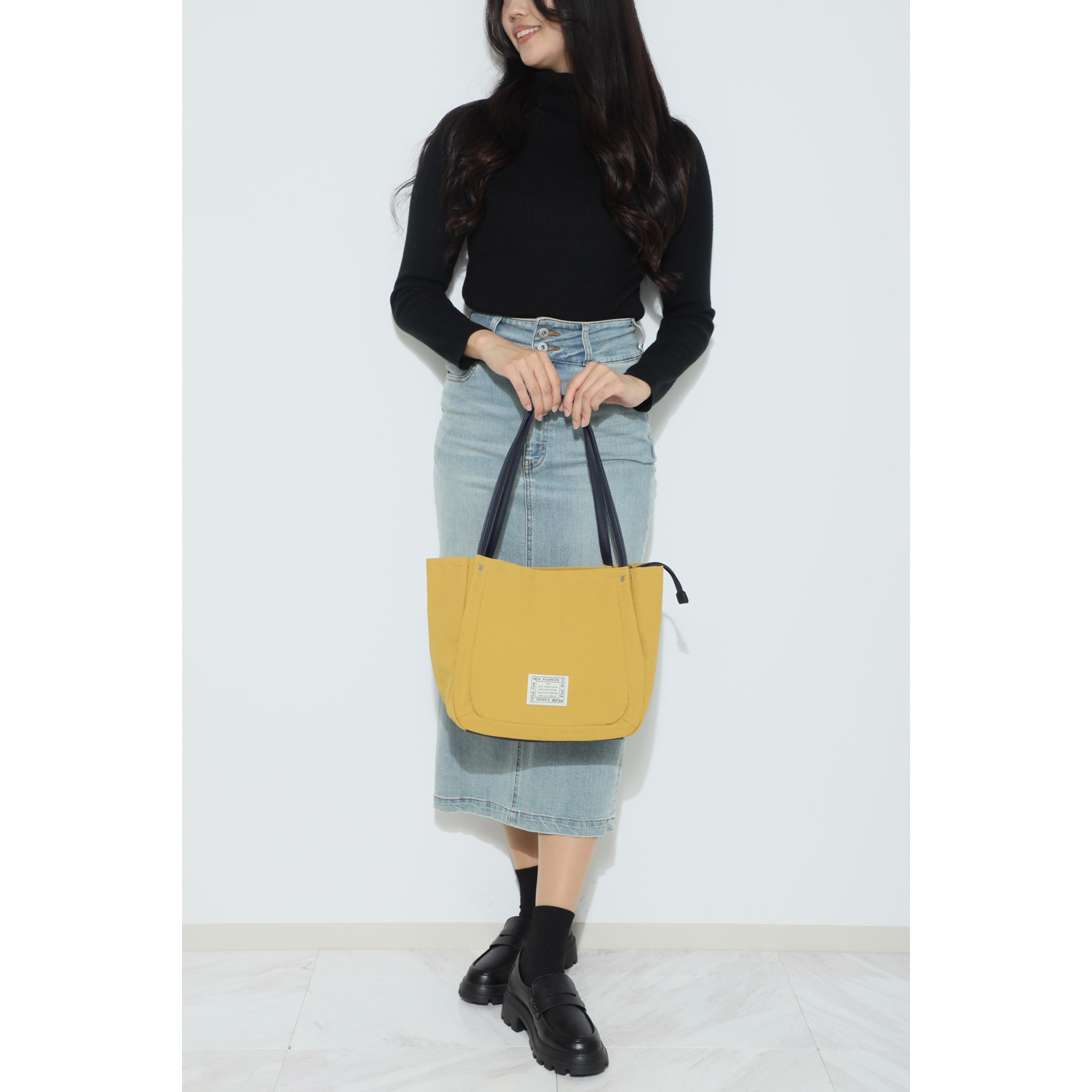 ラルジュ ポケットいっぱい 両アオリ 軽量Ａ４トートバッグ