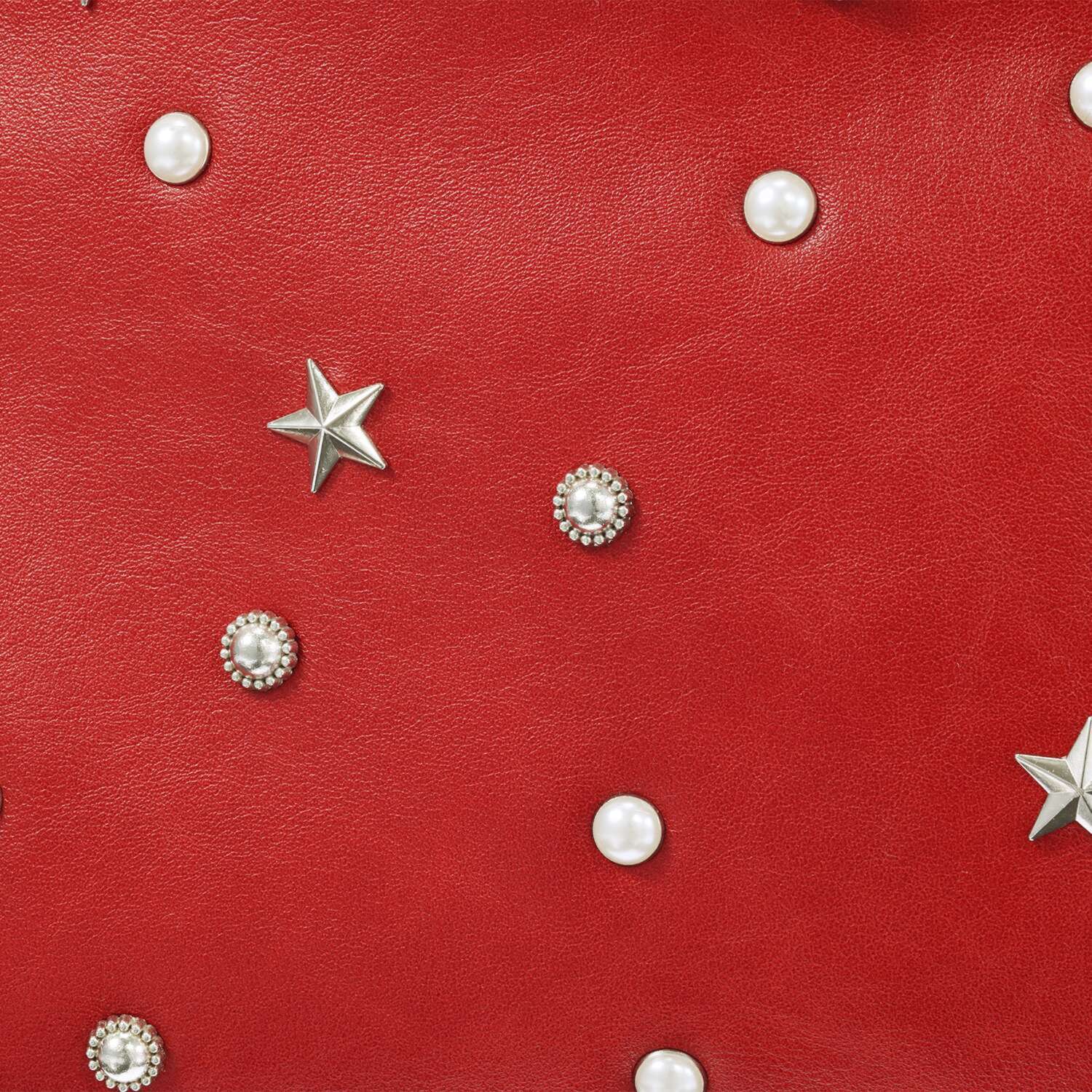 ラルジュ スタッズアクセント ワンハンドルバッグ