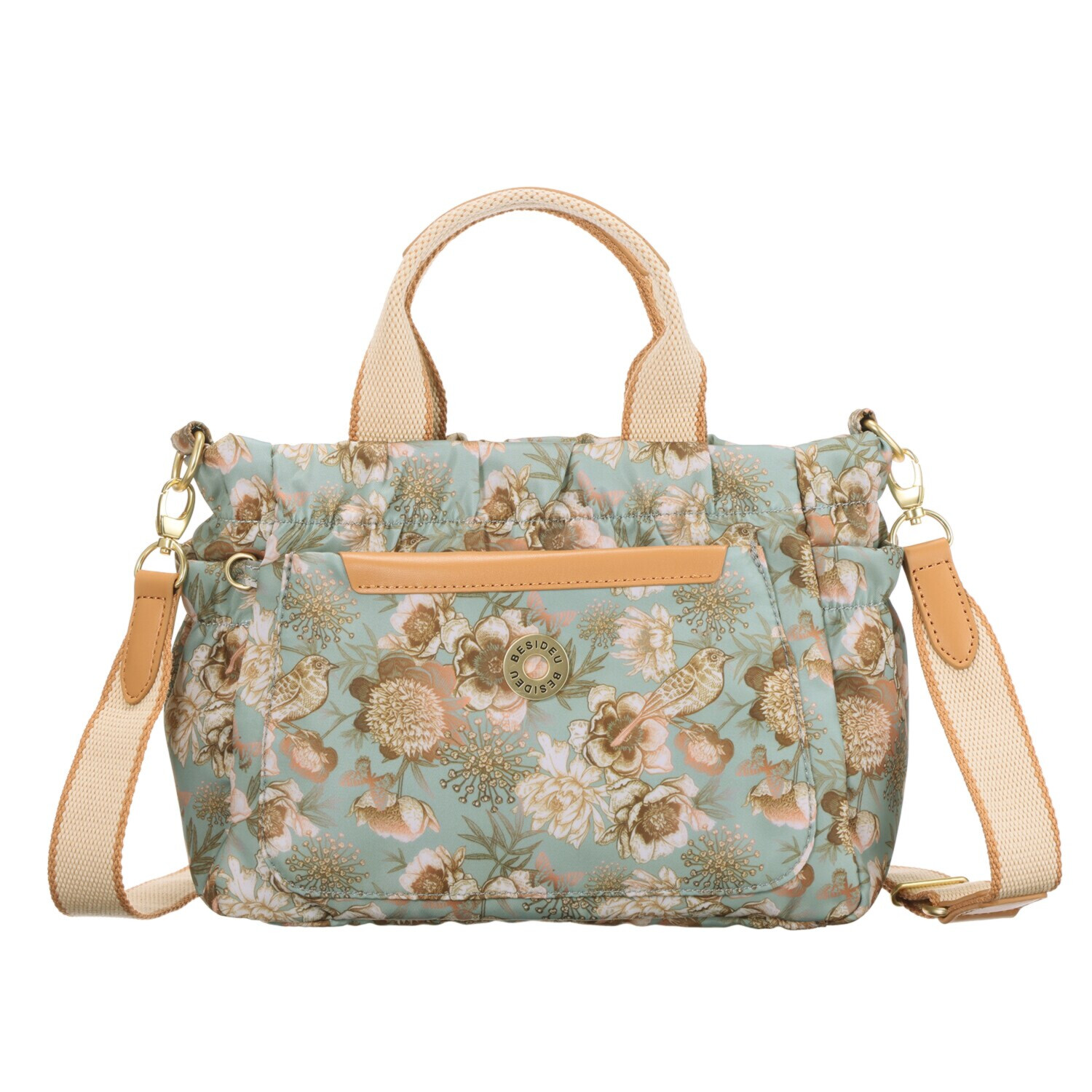 ビサイユ はっ水 “ヌートピア” 花柄２ウェイバッグ