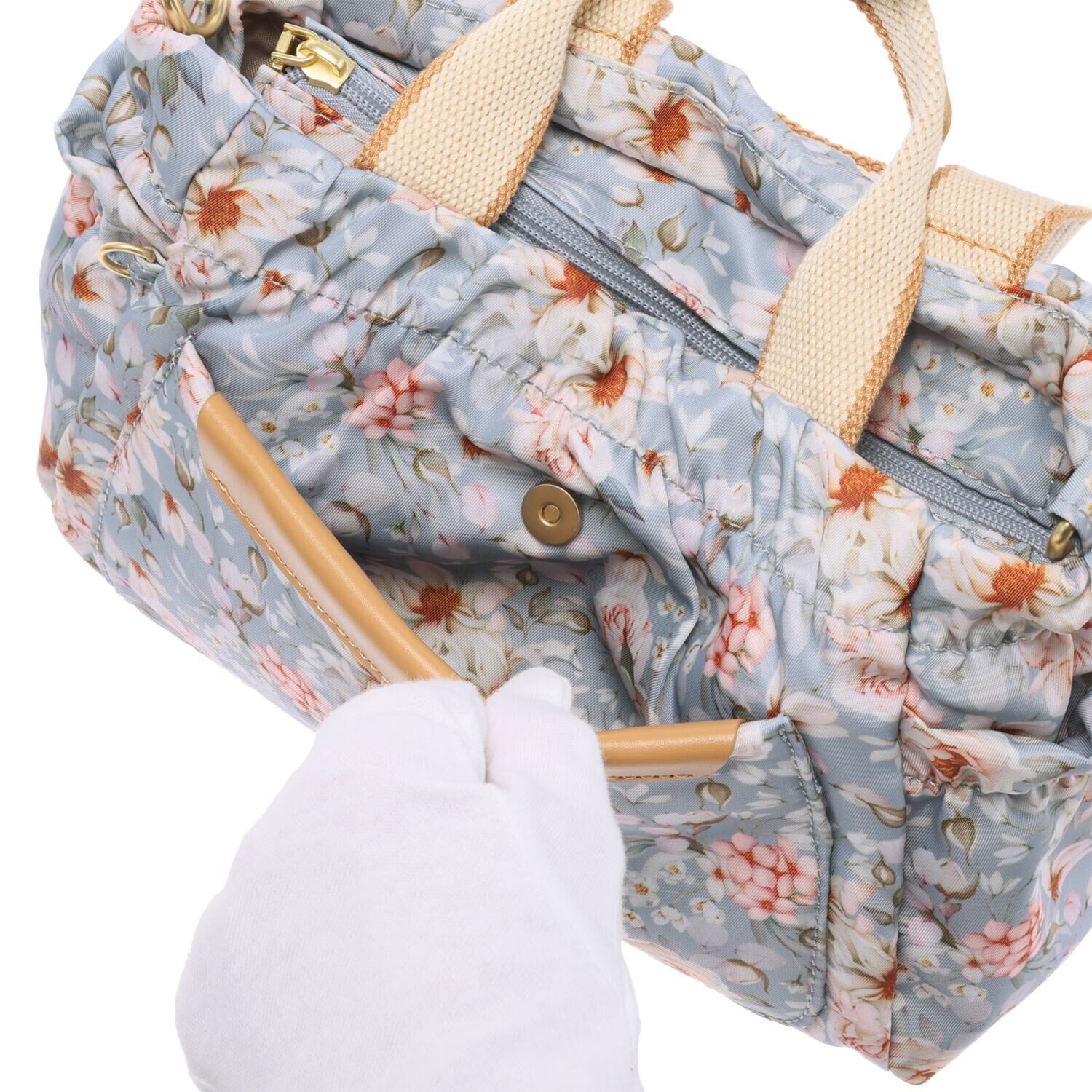 ビサイユ はっ水 “ヌートピア” 花柄２ウェイバッグ