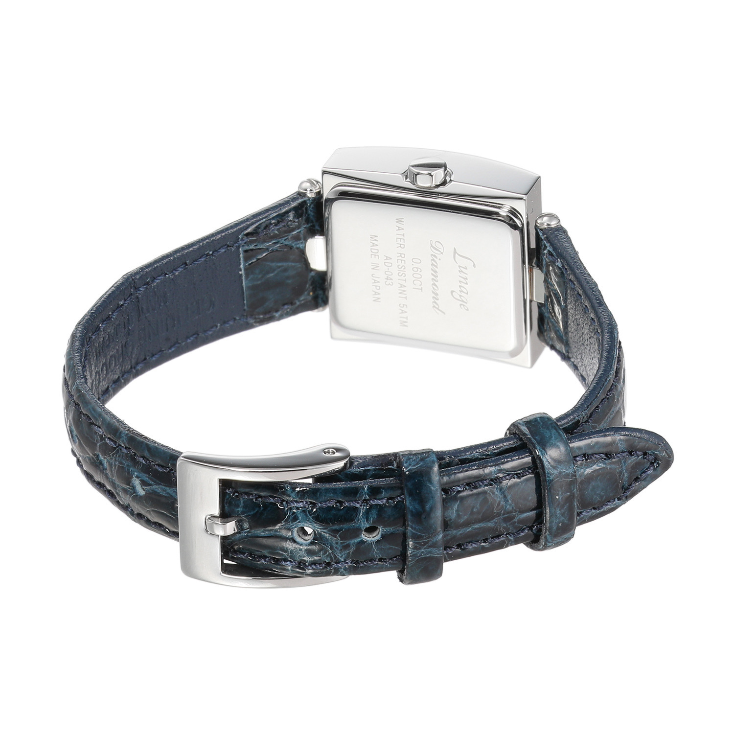 ルナージュ １５周年記念モデル １秒ごとの煌めき ０．６カラットＵＰ ダイヤモンド クロコダイルベルト ソーラーウォッチ