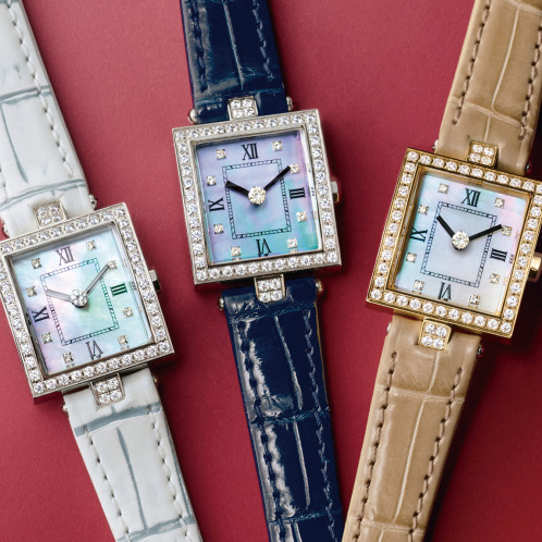 ルナージュ １５周年記念モデル １秒ごとの煌めき ０．６カラットＵＰ ダイヤモンド クロコダイルベルト ソーラーウォッチ