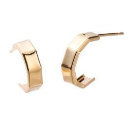 エクラトリエ １８Ｋ カクカク 手づくりピアス