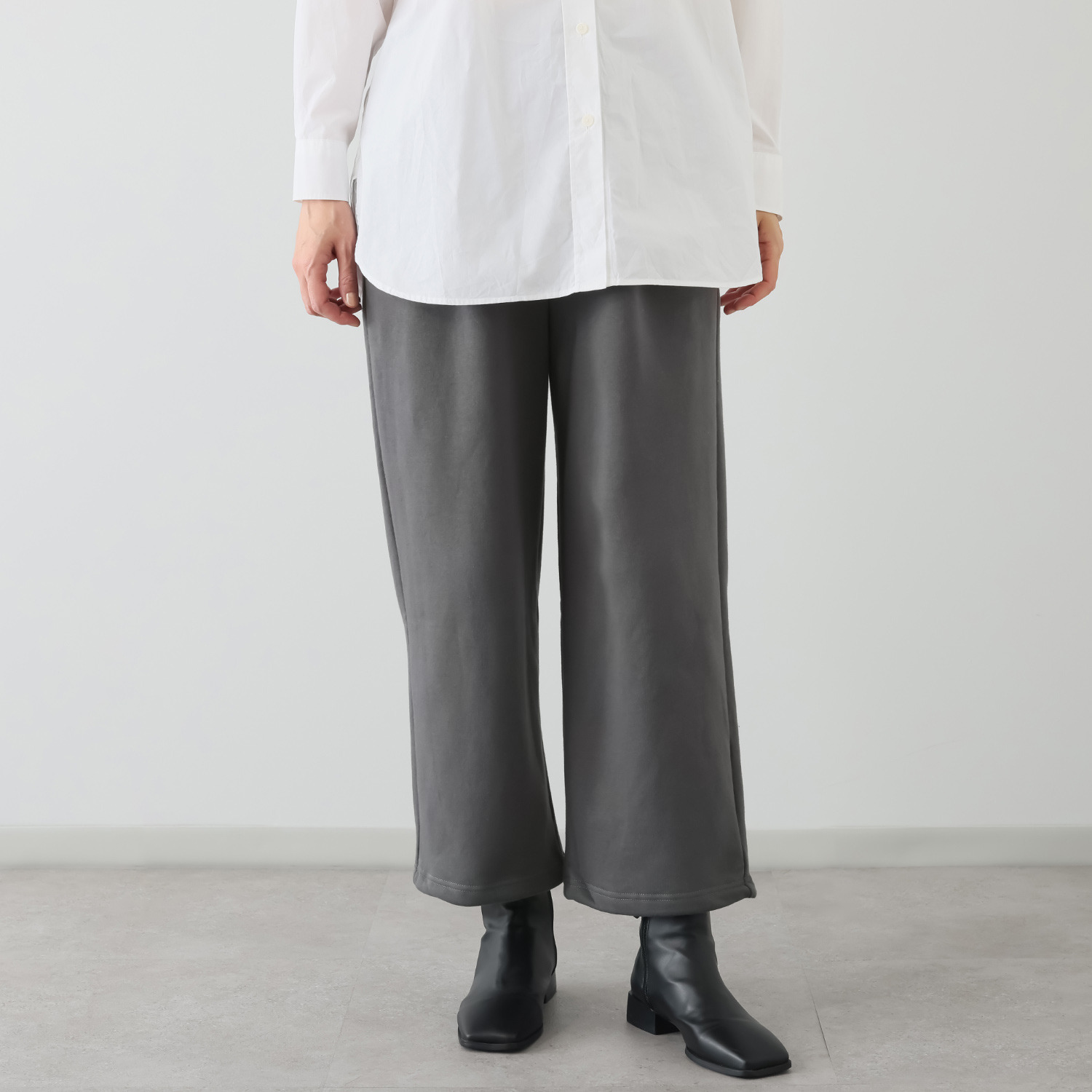 エムエムオー 裏起毛 裾ドローストリング スウェットパンツ