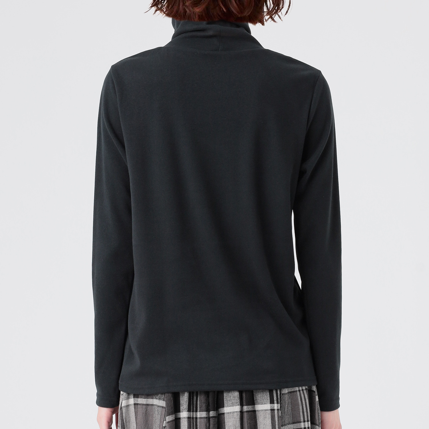 エムエムオー 吸湿発熱 スムース タートルネック プルオーバー