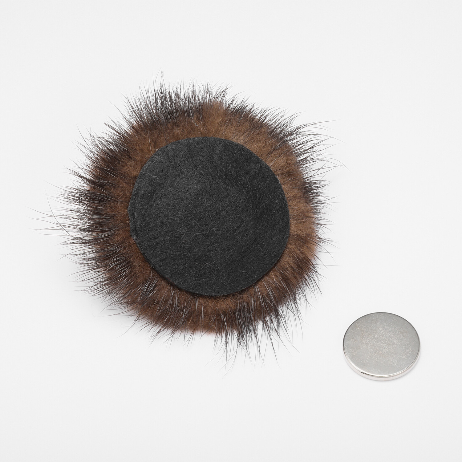 マイビジュー ミンクファー パールビジュウ＆ ビジュウ マグネットブローチ