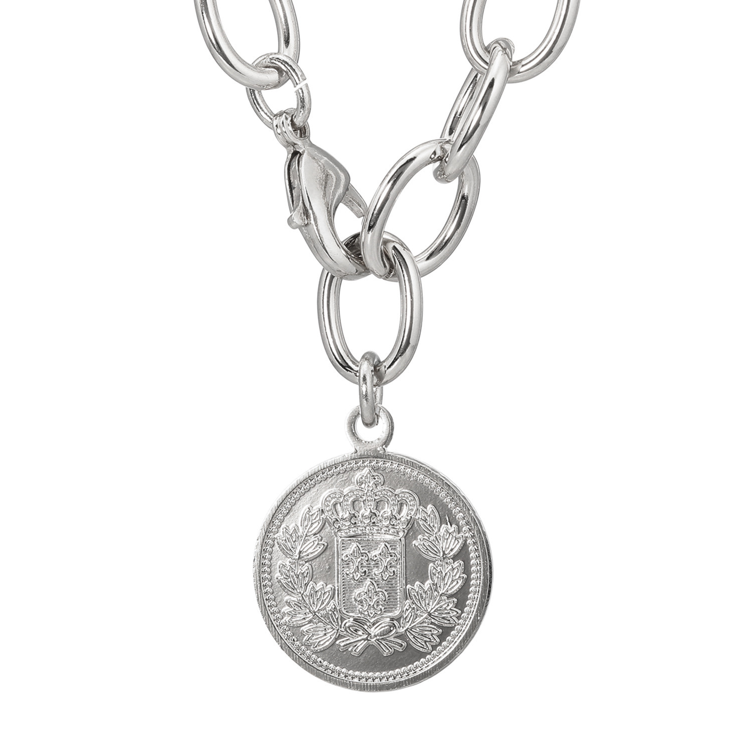 マイビジュー リバーシブル コインモティーフ チェーンネックレス