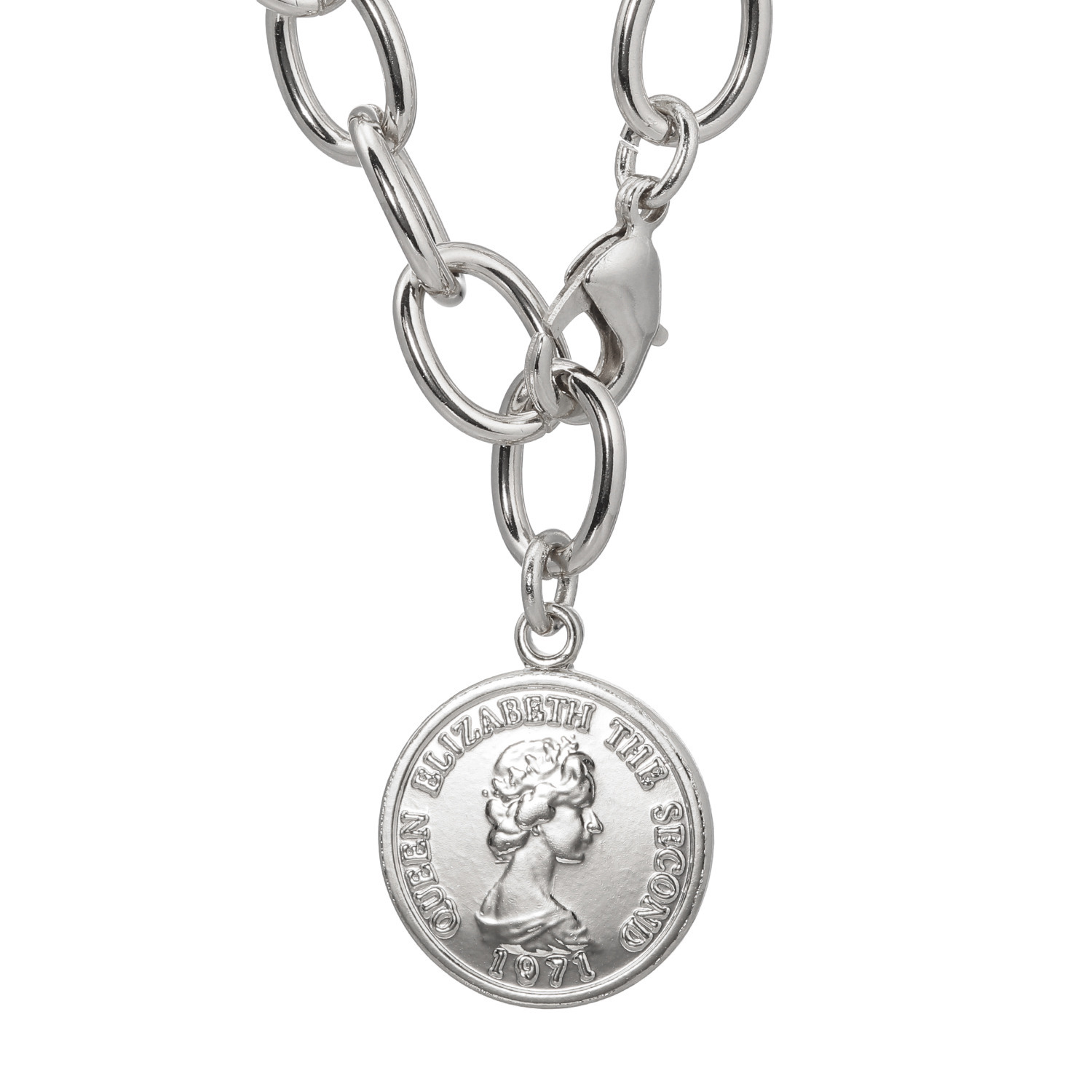 マイビジュー リバーシブル コインモティーフ チェーンネックレス