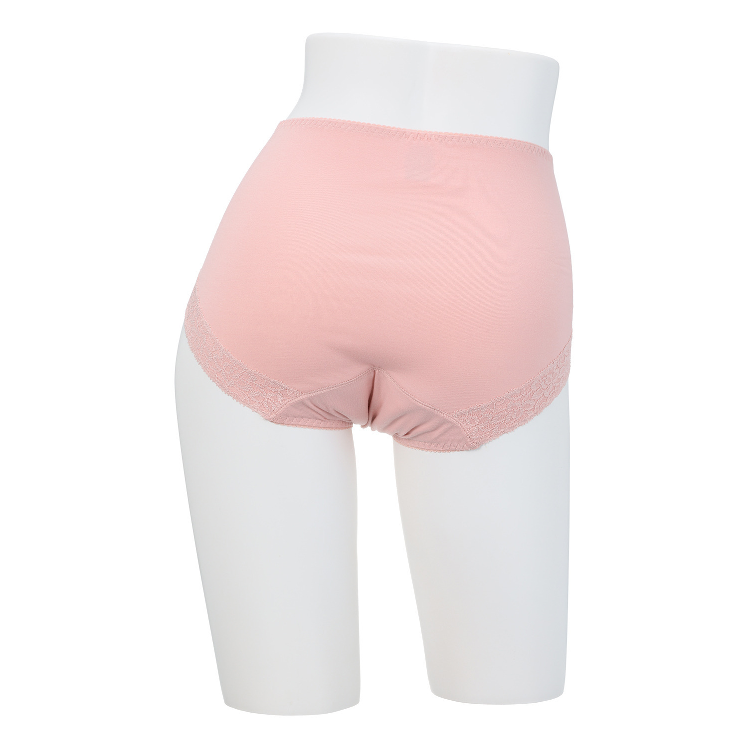 サラバディ カラーはお任せ！ 東洋紡ランシール使用 吸水・消臭　綿混 レースアクセント ショーツ４枚セット