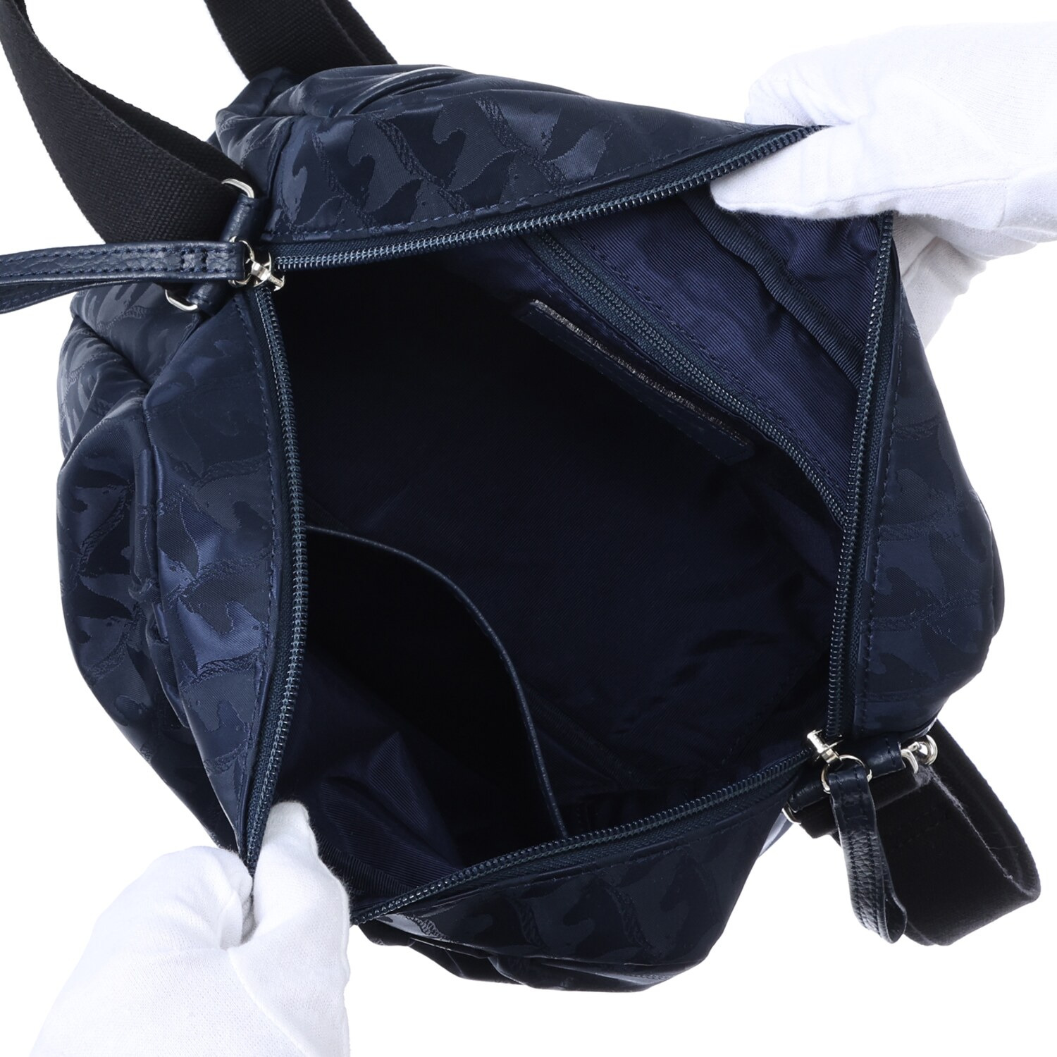 マダムヒロコ はっ水馬柄ジャガード ショルダーバッグ