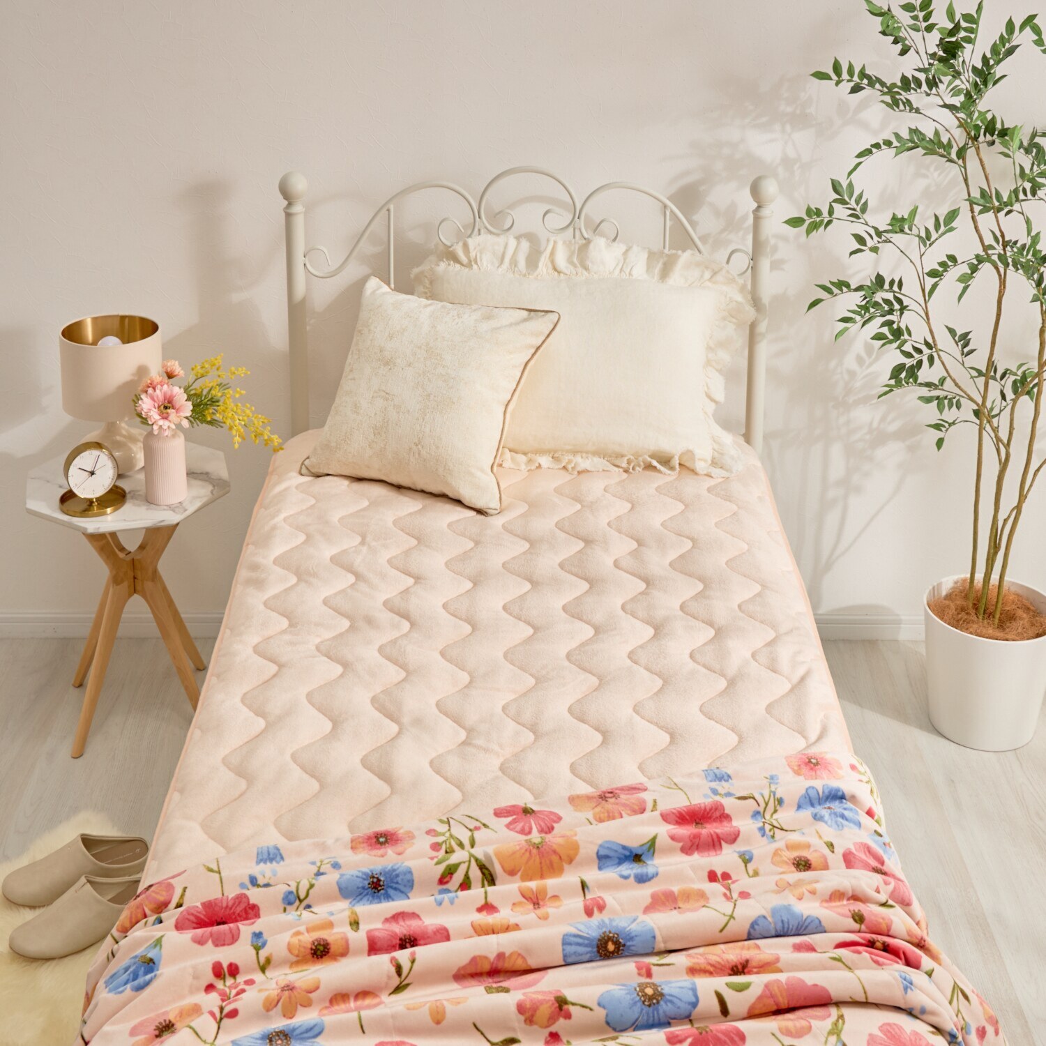 モリリン トリプルリッチ リバーシブル 凄暖敷きパッド ＜ダブル＞