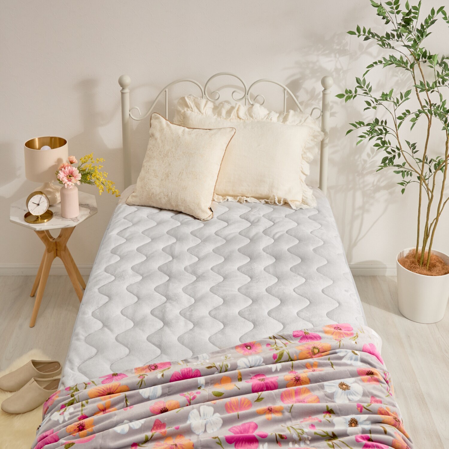 モリリン トリプルリッチ リバーシブル 凄暖敷きパッド ＜ダブル＞