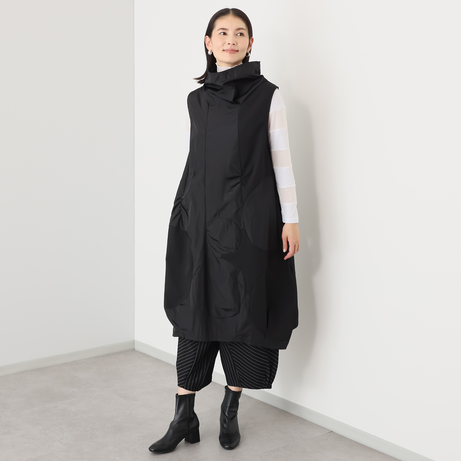 コイビトミサキ サークルモティーフ 切替デザイン ジャンパースカート