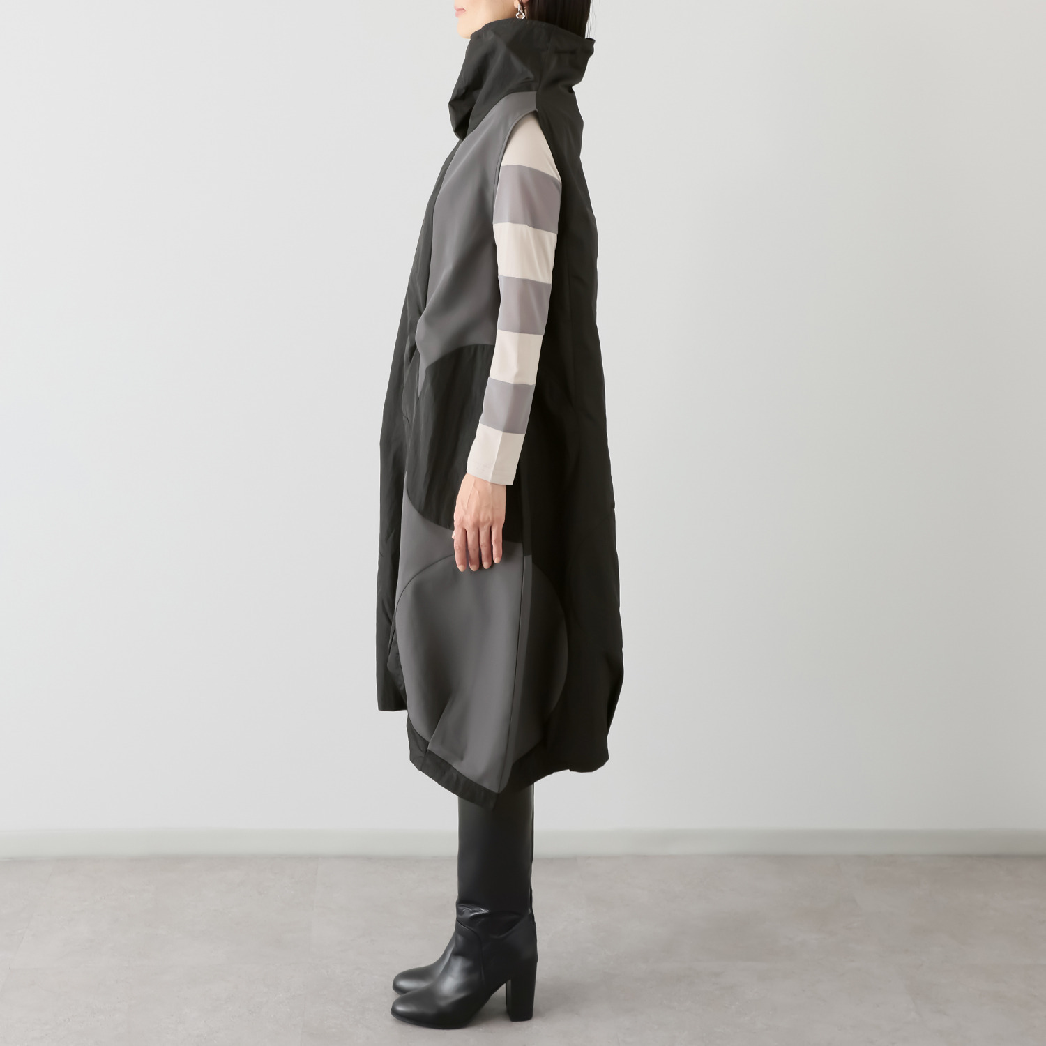 コイビトミサキ サークルモティーフ 切替デザイン ジャンパースカート