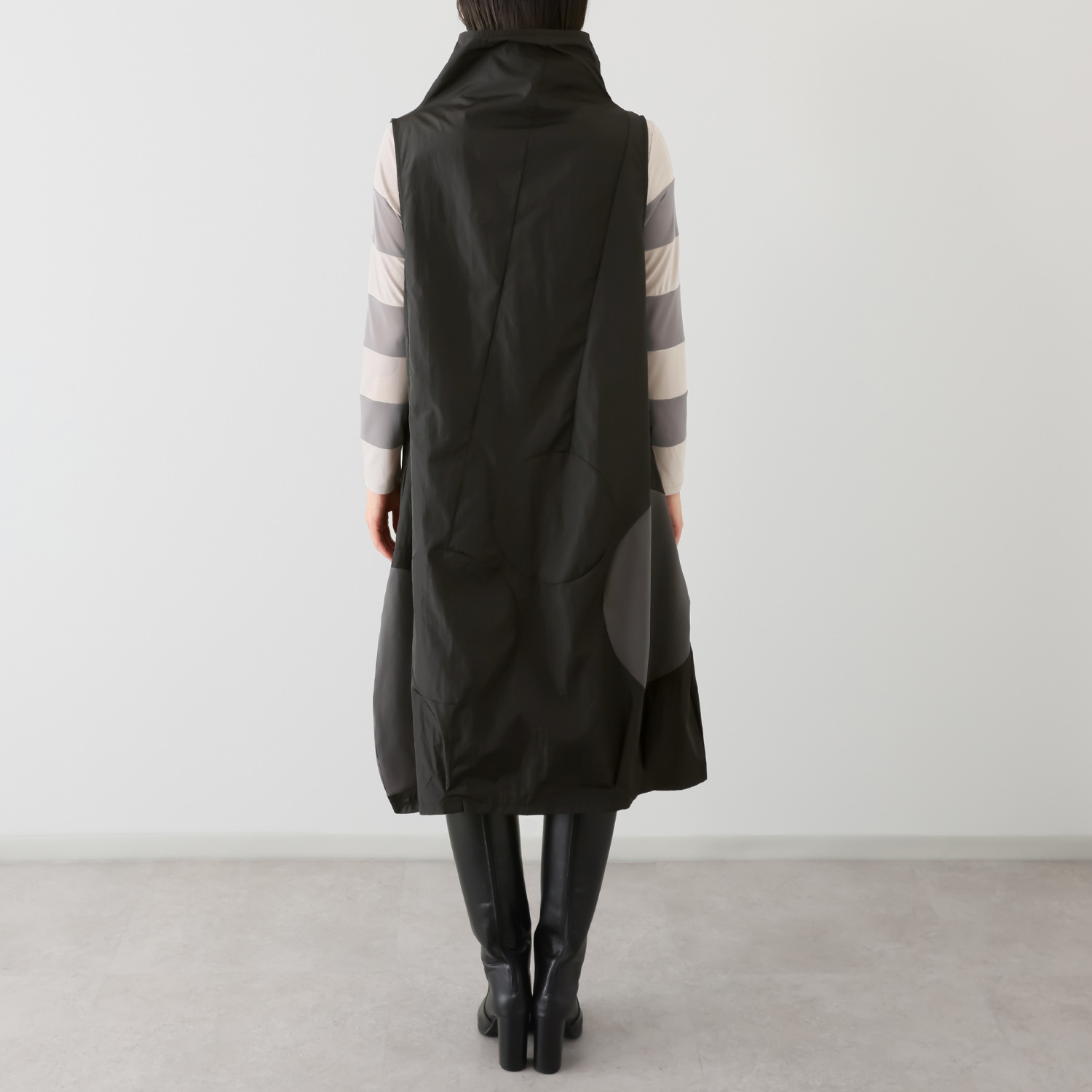 コイビトミサキ サークルモティーフ 切替デザイン ジャンパースカート