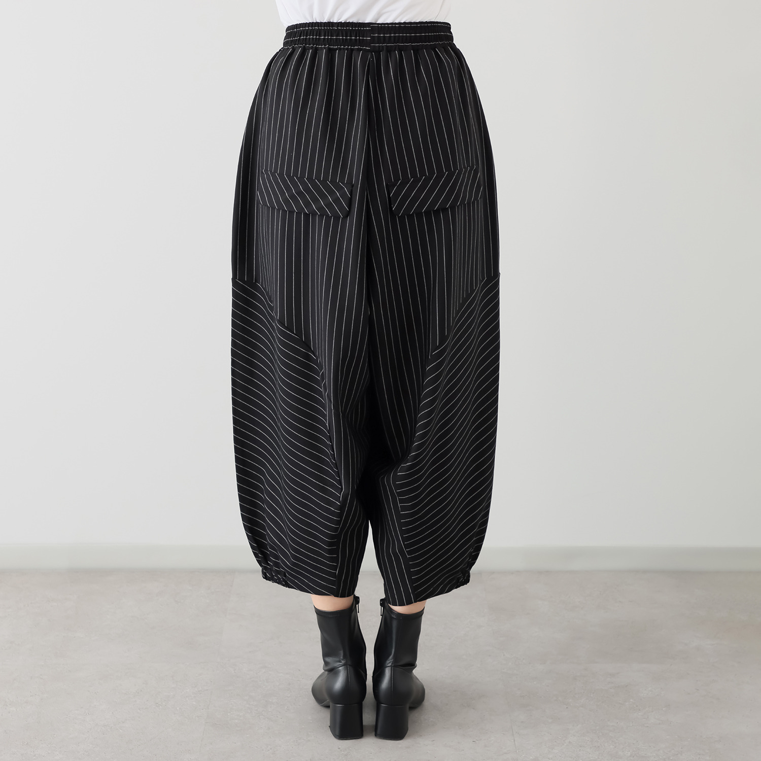 コイビトミサキ 切替デザイン コクーンシルエット パンツ