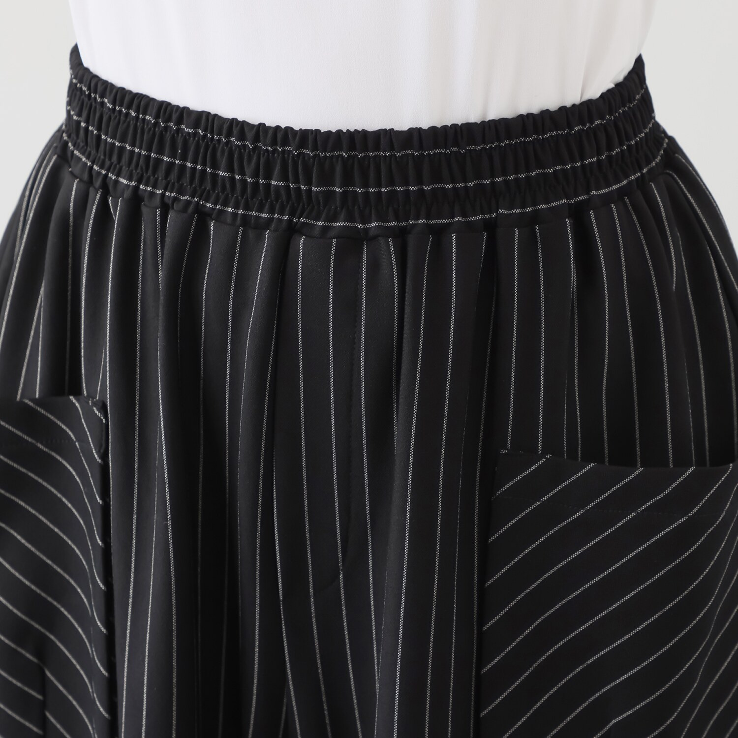 コイビトミサキ 切替デザイン コクーンシルエット パンツ