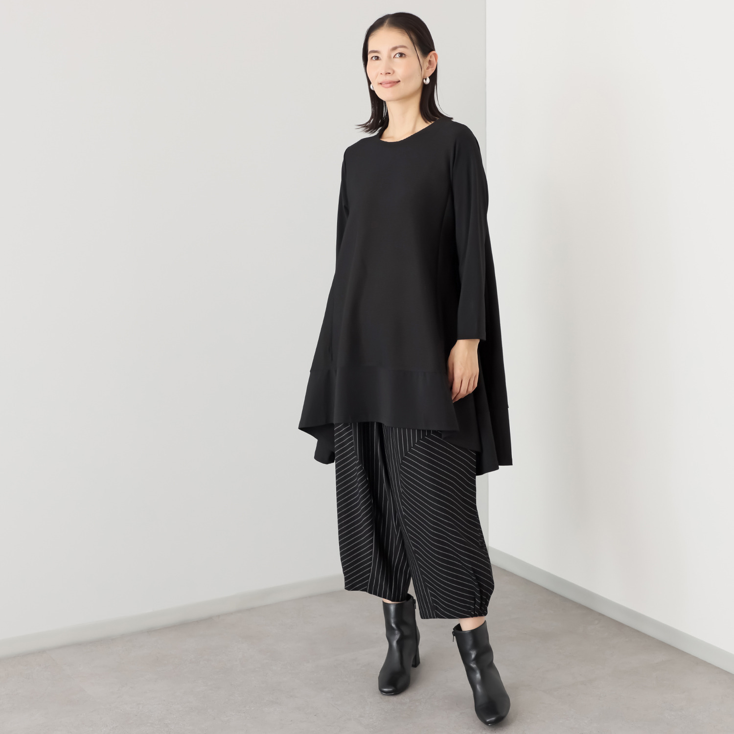 コイビトミサキ 切替デザイン Ａラインシルエット チュニック