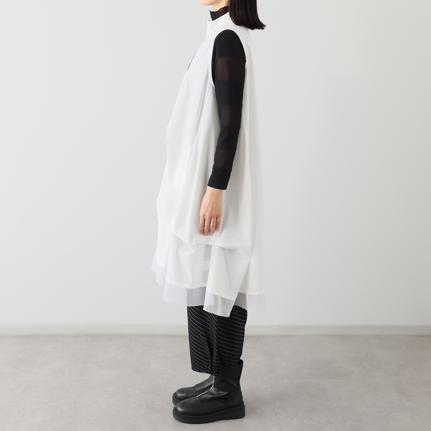 コイビトミサキ メッシュアクセント ロングベスト