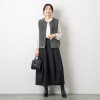 オン　ザ　エッジ バレルシルエットが新しい 大人テイストが光る ワークポケット ロングスカート