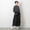 オン　ザ　エッジ バレルシルエットが新しい 大人テイストが光る ワークポケット ロングスカート