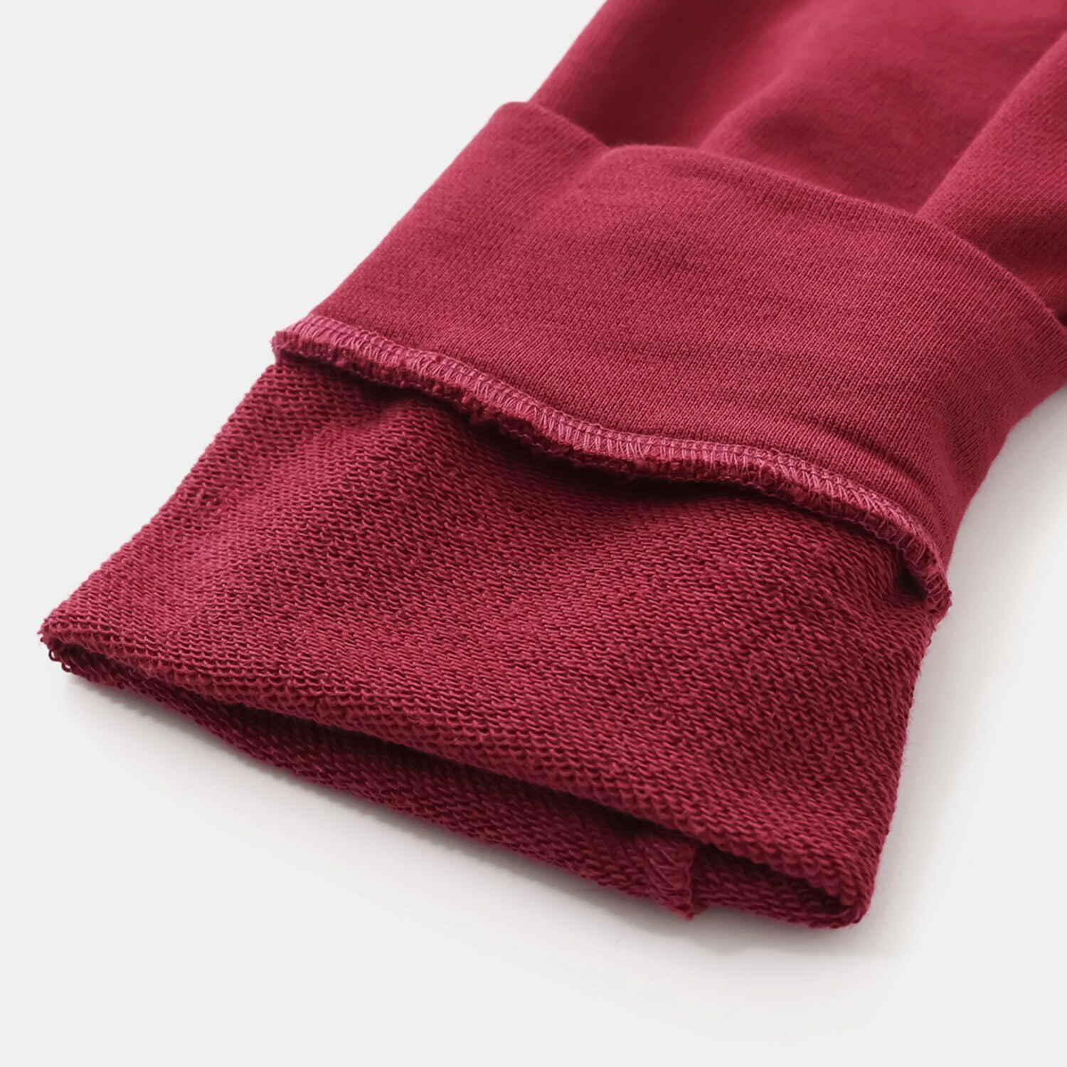 スカラー 花蝶刺しゅう 水玉切替 裏毛プルオーバー