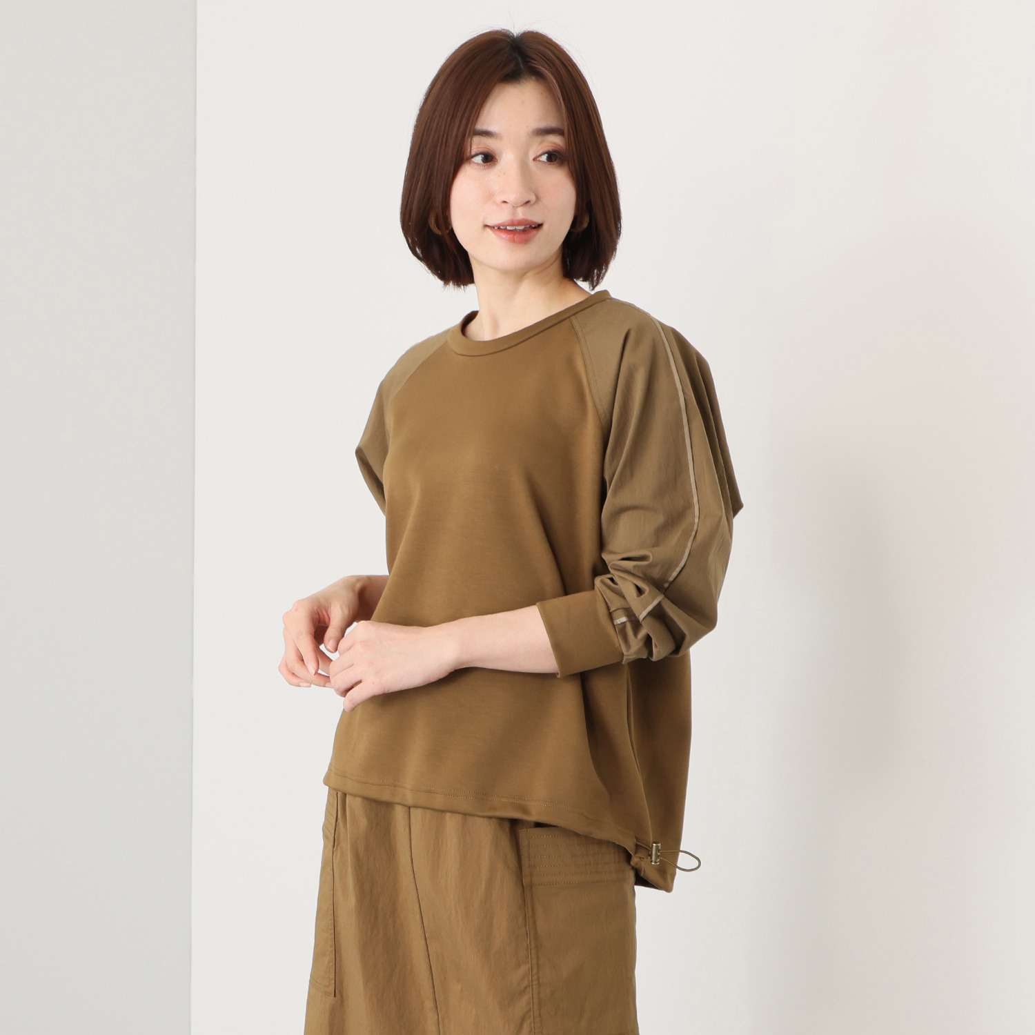 リラリー 布帛ミックス プルオーバー