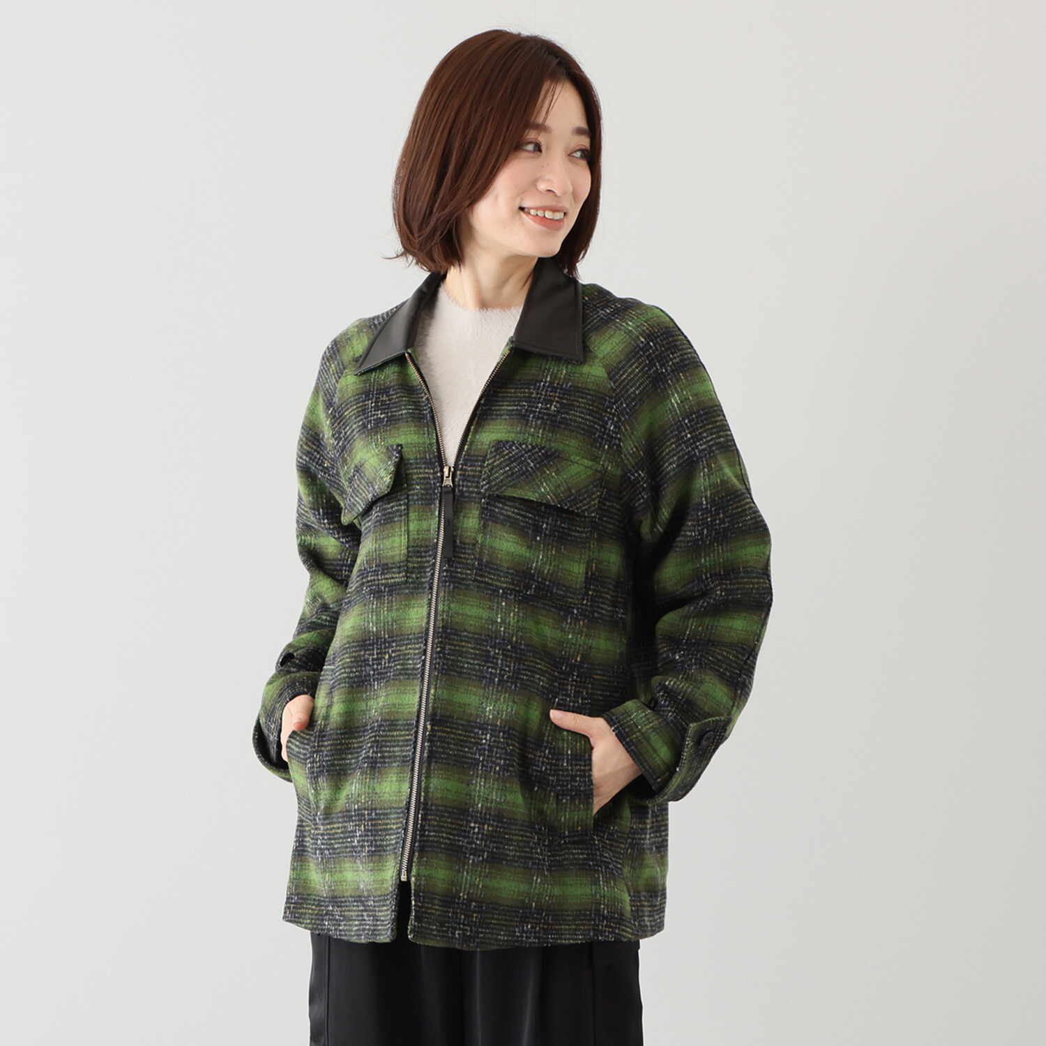 リラリー ウールライク ショートコート