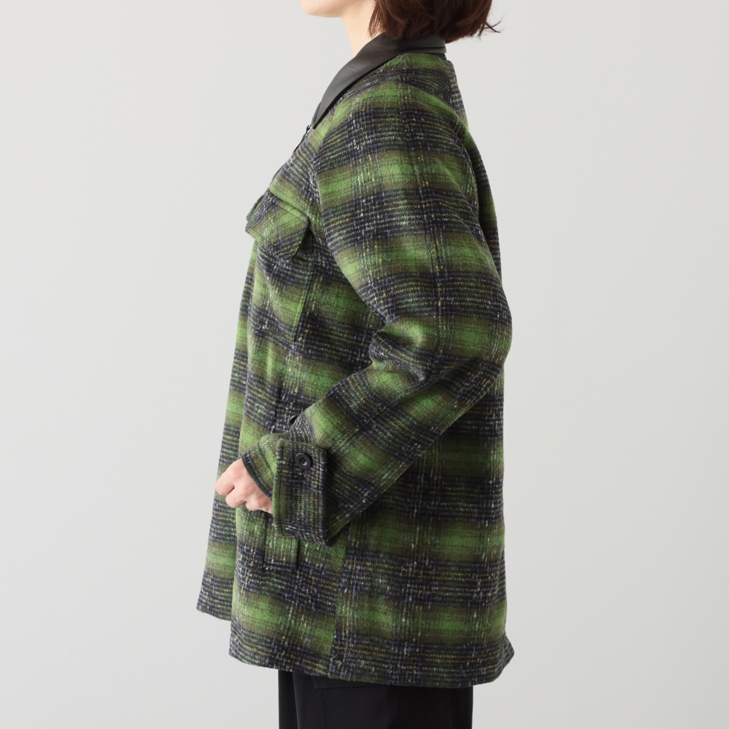 リラリー ウールライク ショートコート