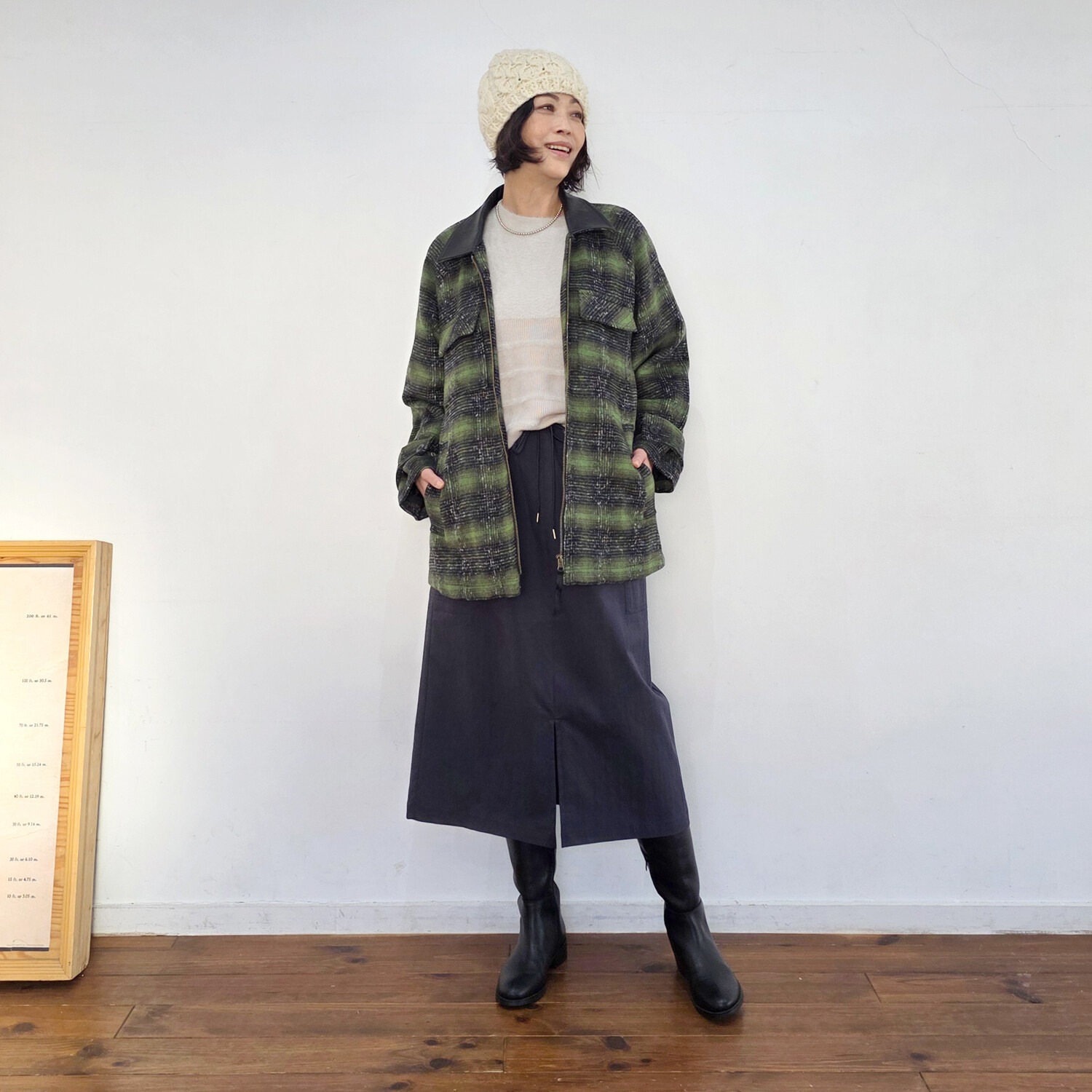 リラリー ウールライク ショートコート