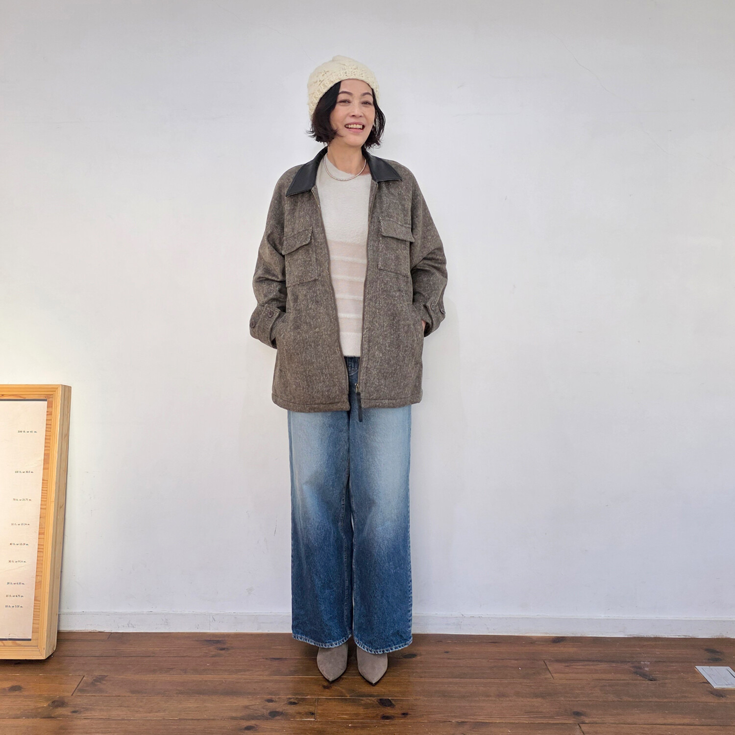 リラリー ウールライク ショートコート