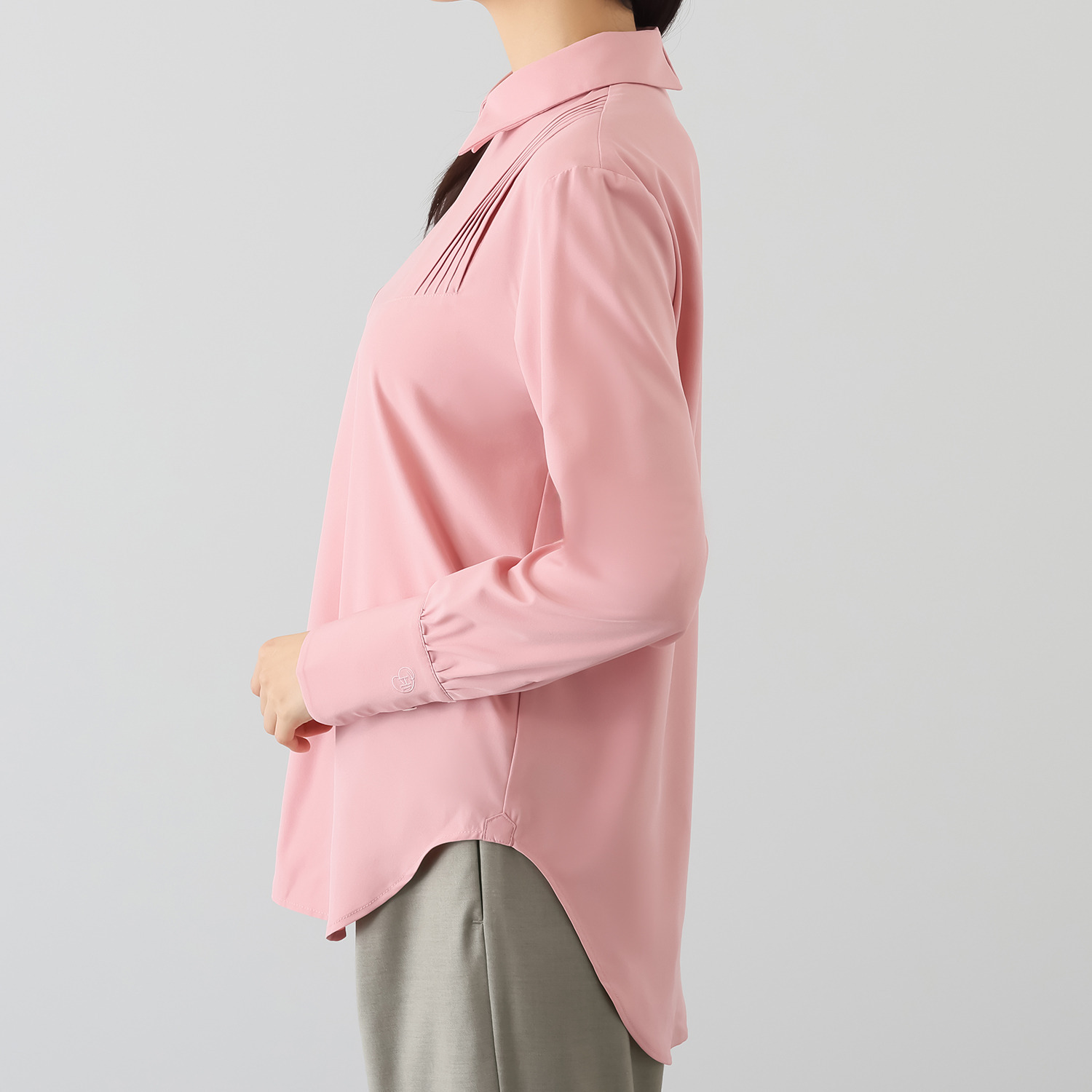 シック　バイ　ネイチャー ピンタック クラッシーシャツ