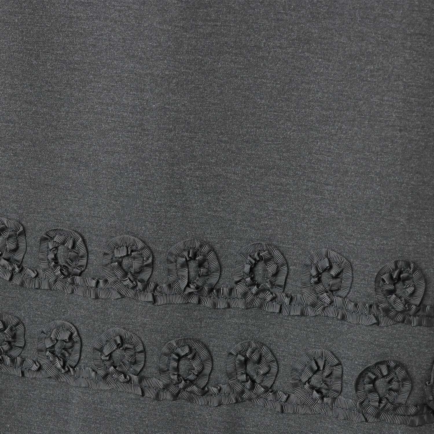 エムジェイアール　バイ マチコ　ジント　ロンドン リボン刺しゅうモティーフ Ａライン ジャージースカート